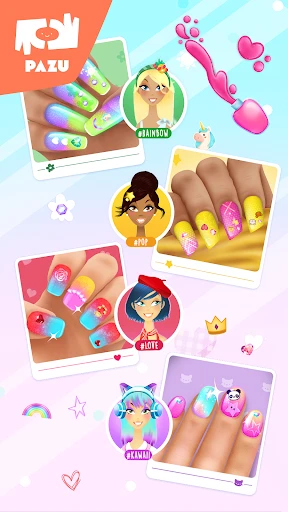 Girls Nail Salon - Kids Games screenshot