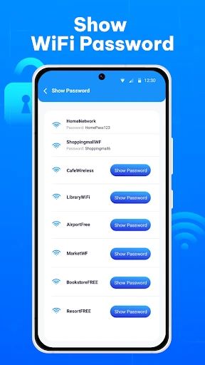 Show Wifi Password: Wifi List screenshot