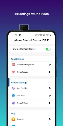 iPhone Control Center iOS 16 screenshot