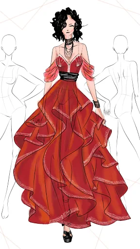 Fashion Design Sketches Book screenshot