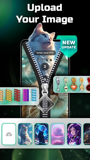 Zipper Lock Screen Wallpapers screenshot