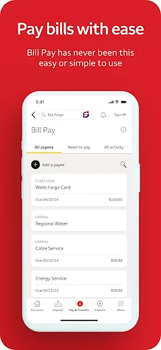 Wells Fargo Mobile® screenshot
