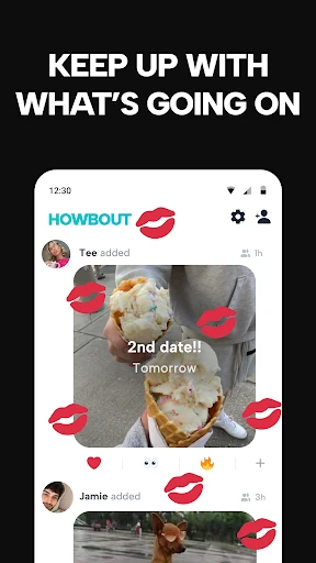 Howbout: social calendar screenshot