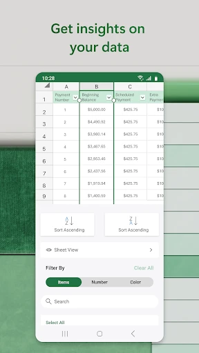 Microsoft Excel: Spreadsheets screenshot