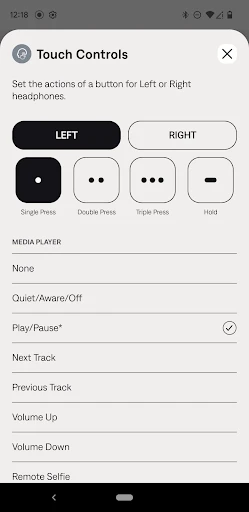 Bose QC Earbuds screenshot