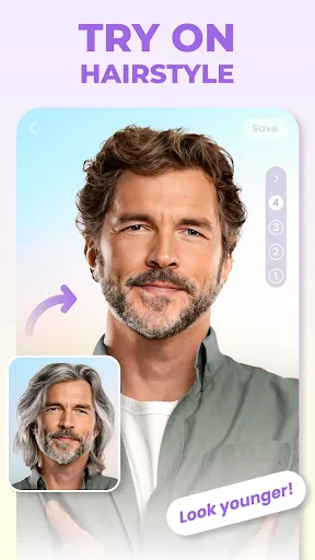 HairApp: Hair Styler App, Bald screenshot