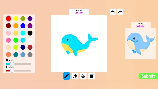 Coloring games: speed drawing screenshot